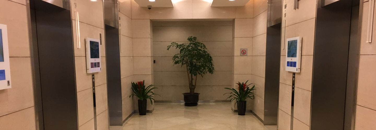 長泰國際金融大廈電梯廳